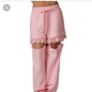 Rihana Fenty Suspender Pants NWT